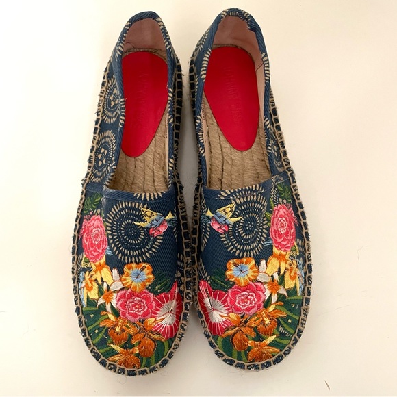 Johnny Was New Anemone Espadrille Slip Ons - Picture 2 of 12